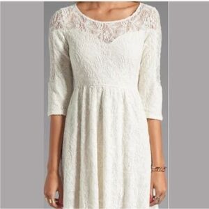 Feee People Shake It Up lace mini dress, size Small